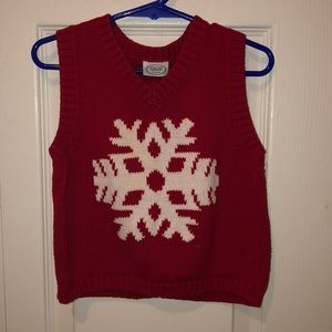 Talbots kids Red Boys Knit Sweater Vest Size 24m